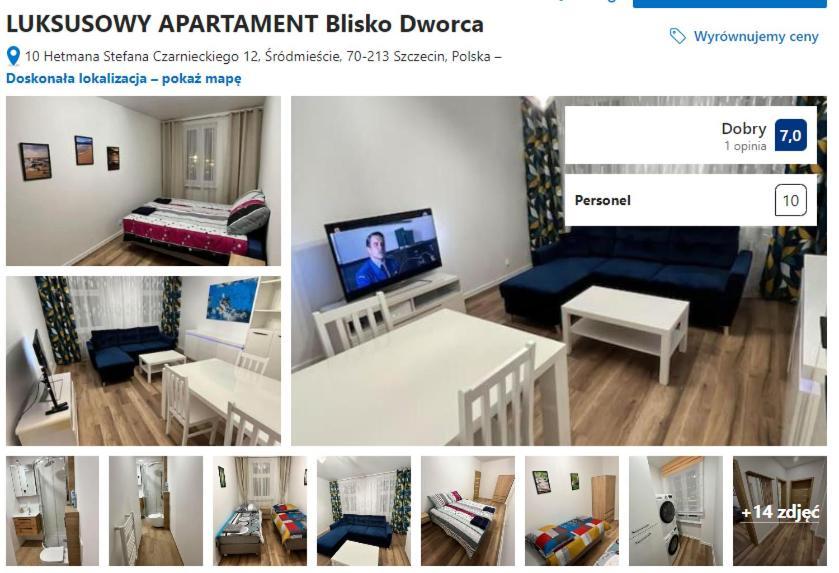 Luksusowy Apartament Przy Dworcu 슈체친 외부 사진